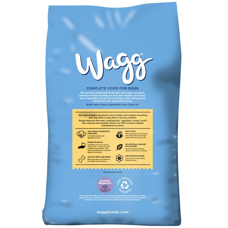 Wagg Meaty Goodness Adult Complete Chicken Dinner Dry Dog Food 2kg (Pack of 1) - Hungry Tails