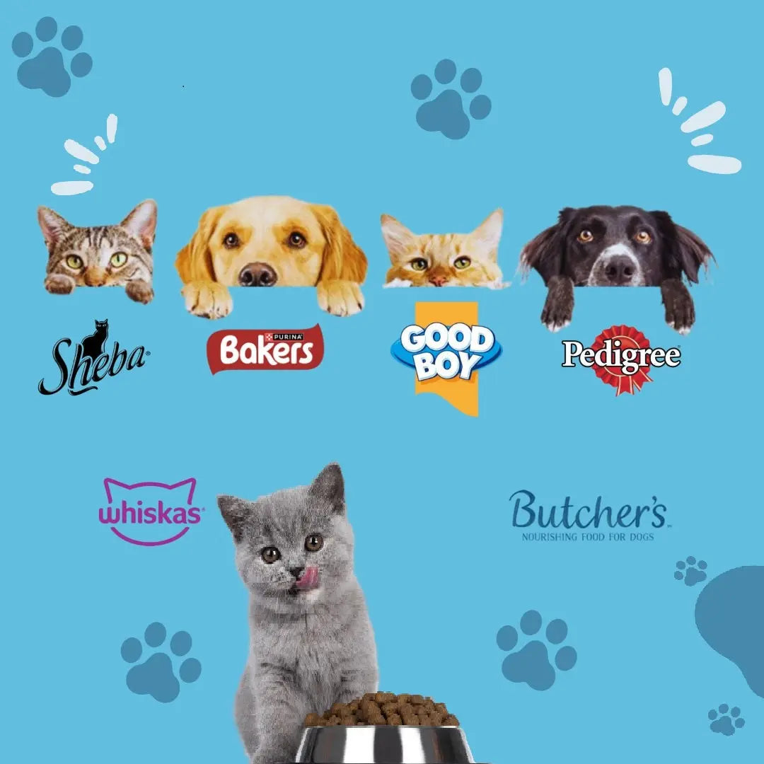 Wide range of pet care products by popular brands
