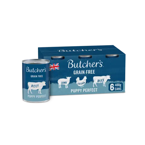 Butcher's Puppy Perfect Wet Food Tins 6 x 400g (Pack of 4)