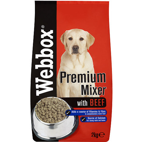 Webbox Mixer Biscuit with Beef 2kg (Pack of 1) - Hungry Tails