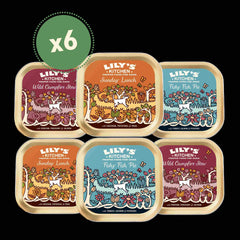 Lily's Kitchen Grain Free Multipack Wet Food for Dogs 6 x 150g (Pack of 4)