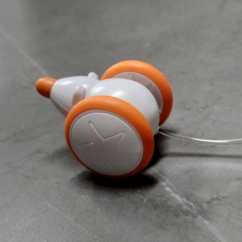 Cat Toy, Electric Mouse (Relieves Stress and Lack of Exercise) Cat, Cat, Pet Toy, Automatic, Comes with Rat Sound, Tail with LED Light, USB Rechargeable, Safe Material, Indoor (Orange Color)
