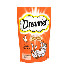 Dreamies Cat Treat Biscuits with Chicken 60g (Pack of 8)