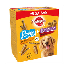 Pedigree Rodeo Duos & Jumbone Medium Dog Treats Mega Box 28 Chews 780g (Pack of 1)