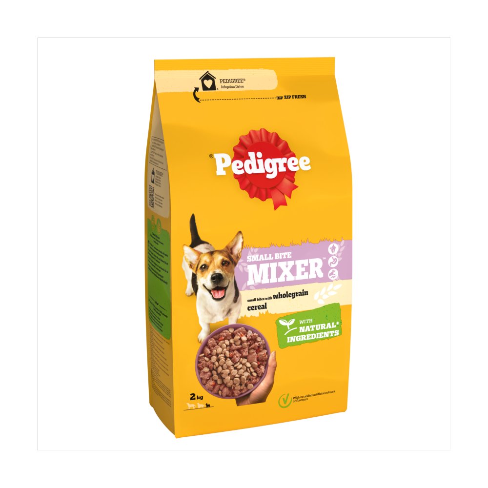 Pedigree Dry Mixer Adult Small Dog 2kg (Pack of 1) - Hungry Tails