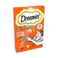 Dreamies Creamy Snack Cat & Kitten Treat with Chicken 4 x 10g (Pack of 11)