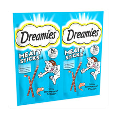 DREAMIES™ Meaty Sticks Adult Cat Treats with Scrumptious Salmon 30g (Pack of 14)