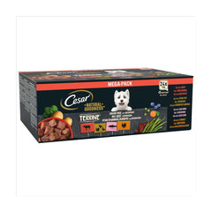 Cesar Natural Goodness Grain Free Adult Dog Food Mix Terrine Tray 24 x 100g (Pack of 1)