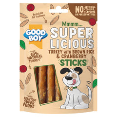 Good Boy Superlicious Turkey with Brown Rice & Cranberry Sticks 70g