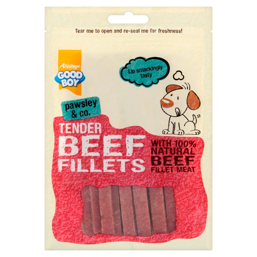 Good Boy Pawsley & Co. Tender Beef Fillets 90g (Pack of 1)