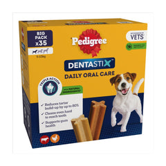 Pedigree Dentastix Daily Dental Chews Small Dog Treat 35 Sticks 550g (Pack of 4)