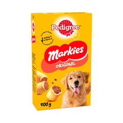 PEDIGREE MARKIES Adult Dog Treat Biscuits 500g (Pack of 12)