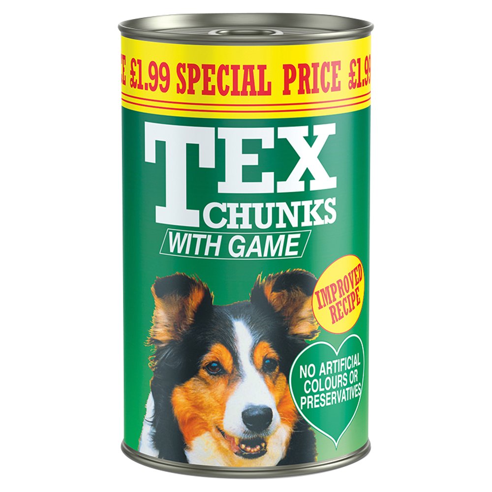 Tex Chunks with Game 1.2kg (Pack of 6) - Hungry Tails