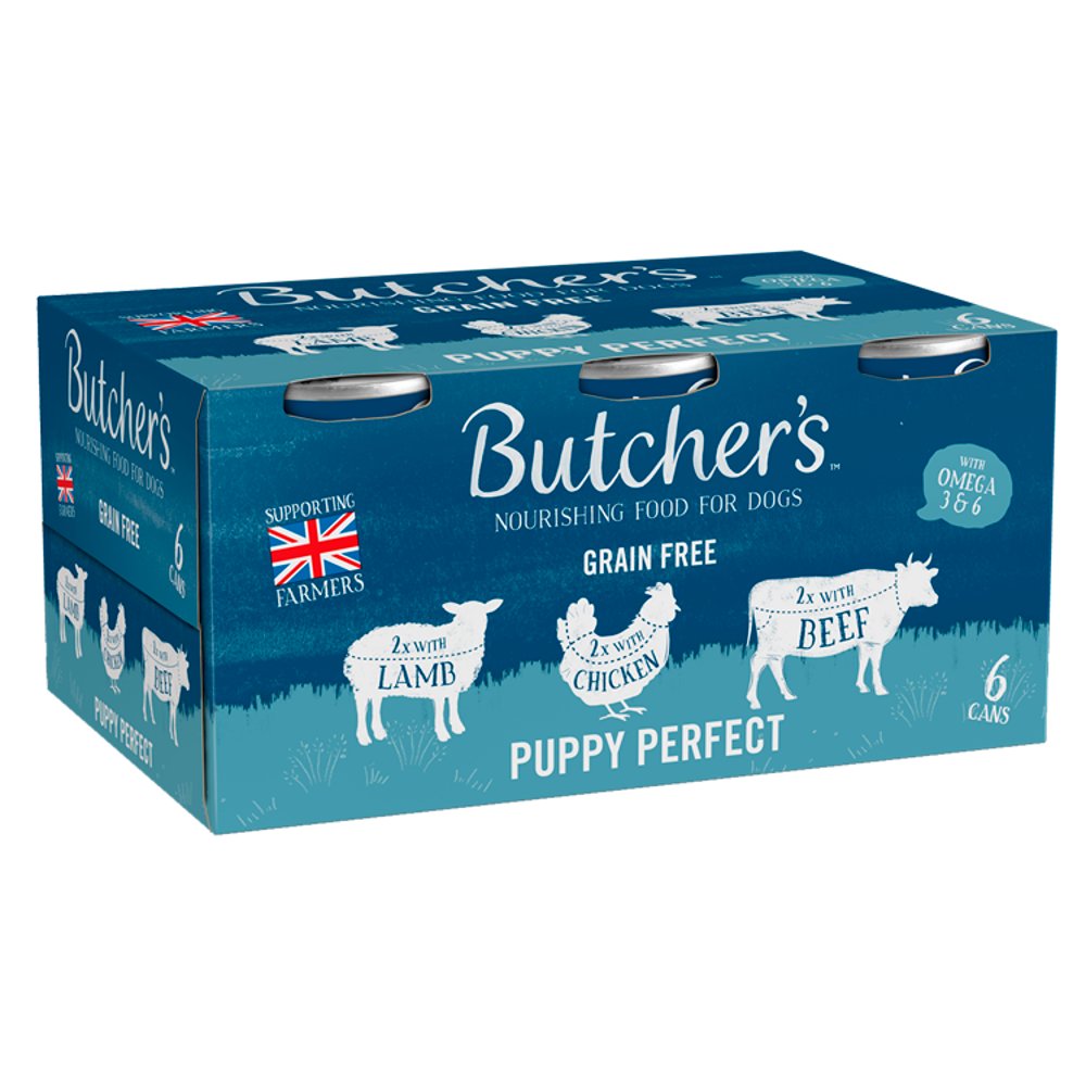 Butcher's Puppy Perfect Wet Food Tins 6 x 400g (Pack of 4)