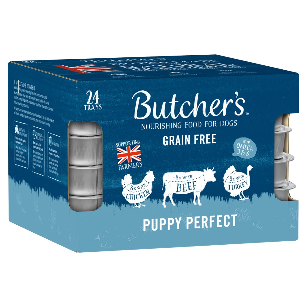 Butcher's Puppy Perfect Dog Food Trays 24 x 150g (Pack of 1)