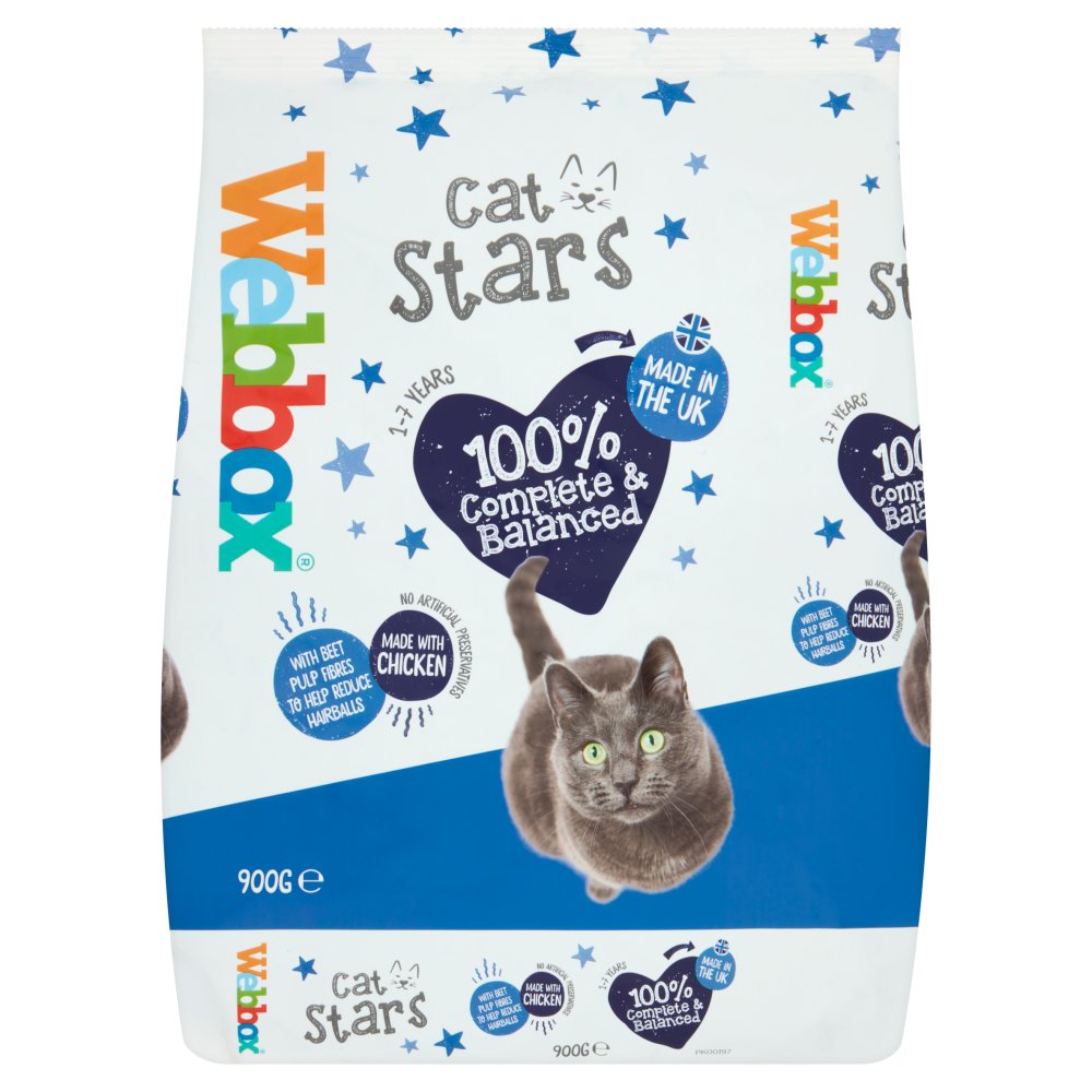 Webbox Cat Stars 1-7 Years 900g (Pack of 6) - Hungry Tails