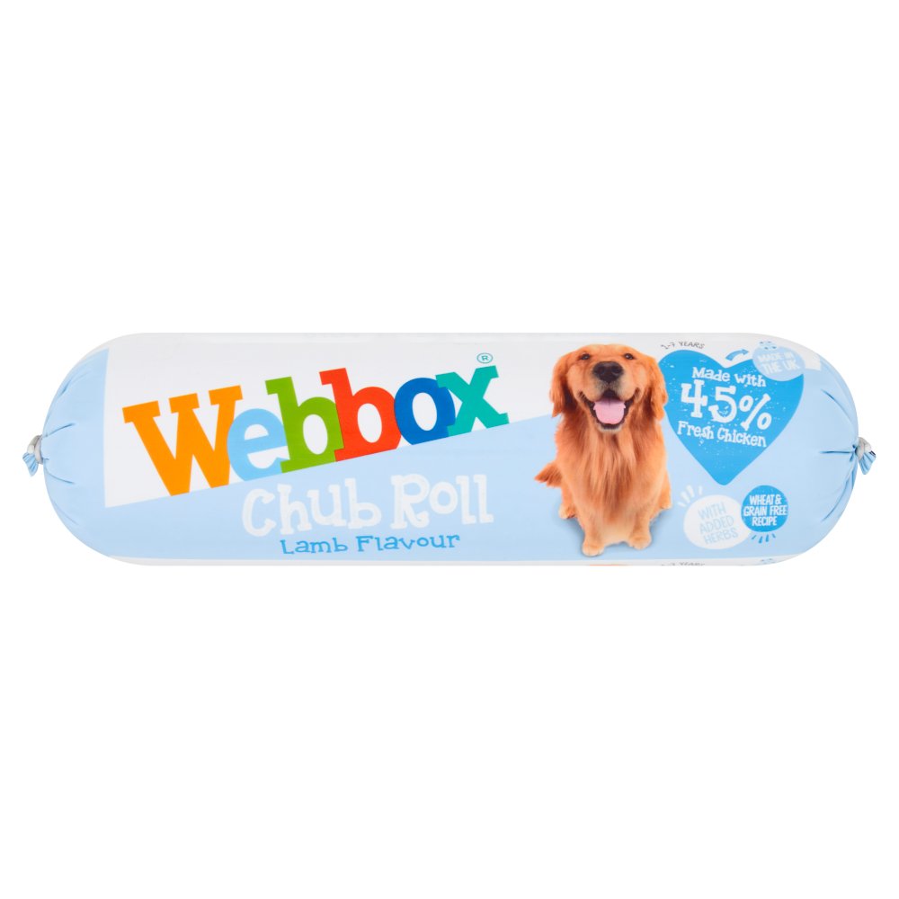 Webbox Chub Roll Lamb Flavour 1-7 Years 720g (Pack of 15) - Hungry Tails