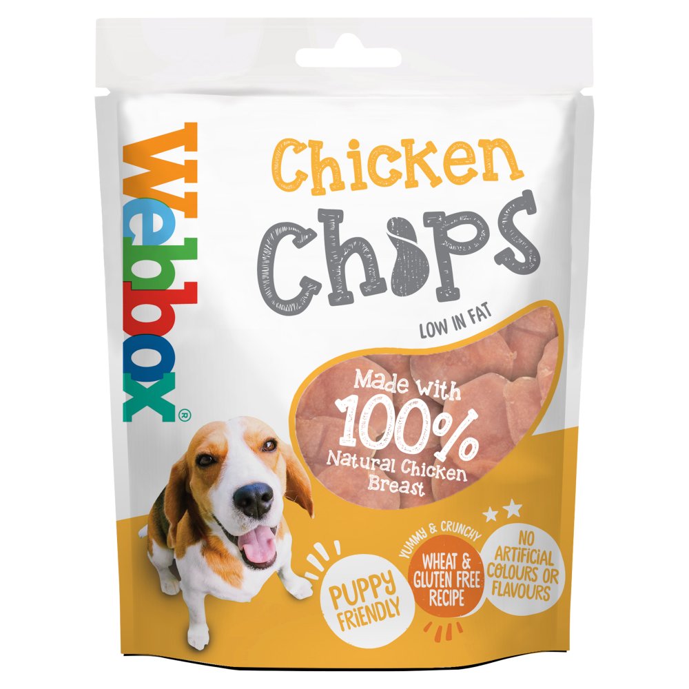 Webbox Chicken Chips 80g (Pack of 10)