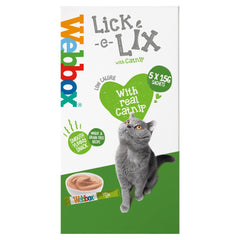 Webbox Lick-E-Lix with Catnip With Real Catnip 5 x 15g (Pack of 17)