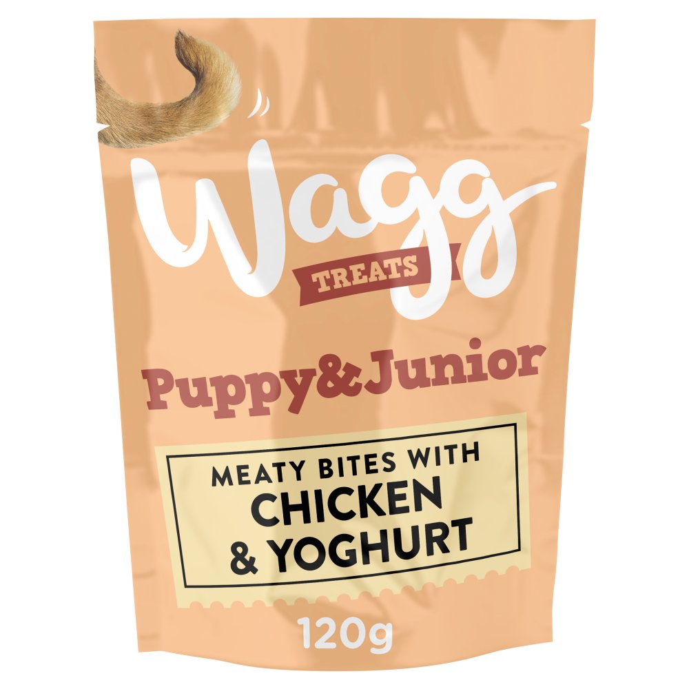 Wagg Puppy & Junior Treats Chicken & Yoghurt 120g (Pack of 7)