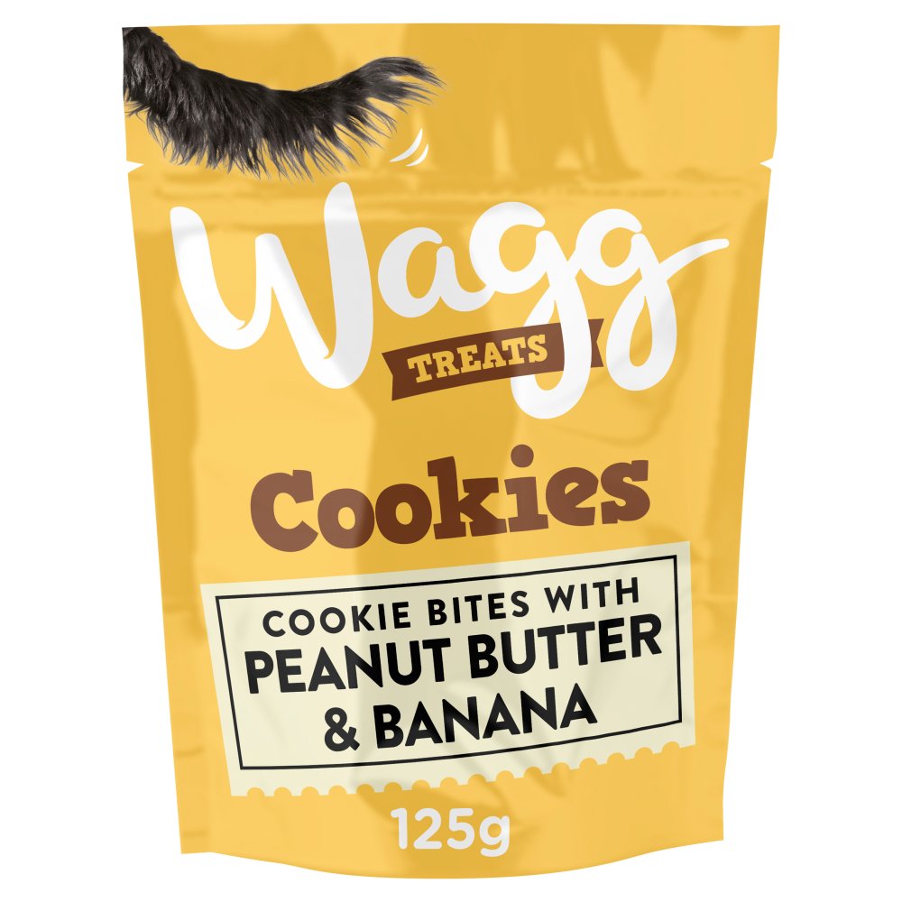 Wagg Cookie Treats Peanut Butter & Banana 125g (Pack of 7)