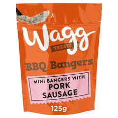 Wagg Treats BBQ Bangers 125g (Pack of 7) - Hungry Tails