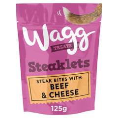 Wagg Treats Steaklets 125g (Pack of 7) - Hungry Tails