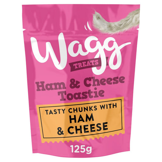Wagg Treats Ham & Cheese Toastie 125g (Pack of 7) - Hungry Tails