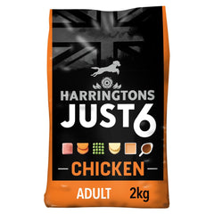 Harringtons Just 6 Chicken with Added Tasty Fresh Baked Bites 2kg (Pack of 4)