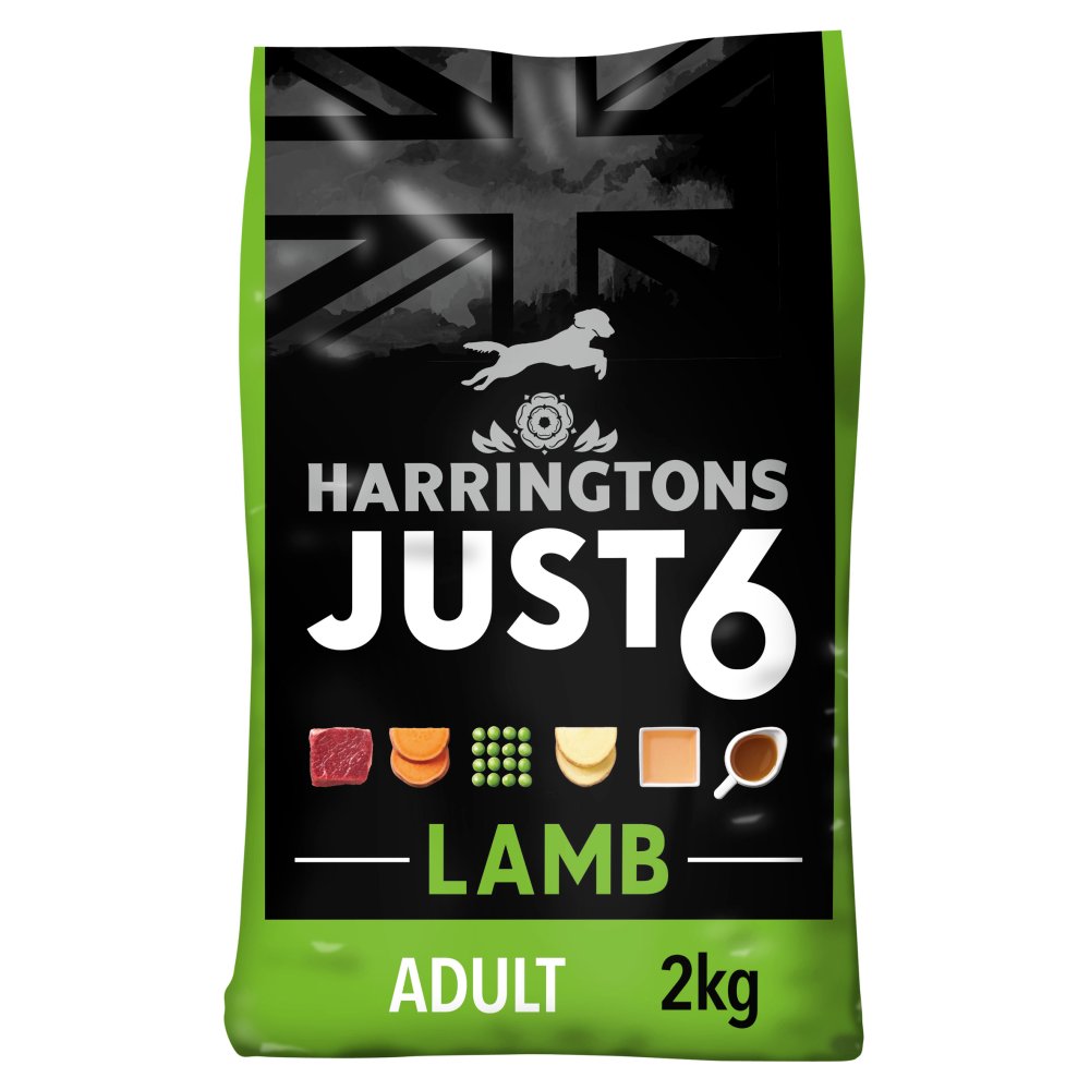 Harringtons Just 6 Dry Dog Food Lamb 2kg (Pack of 1)