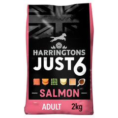 Harringtons Just 6 Salmon with Added Tasty Fresh Baked Bites 2kg (Pack of 1)