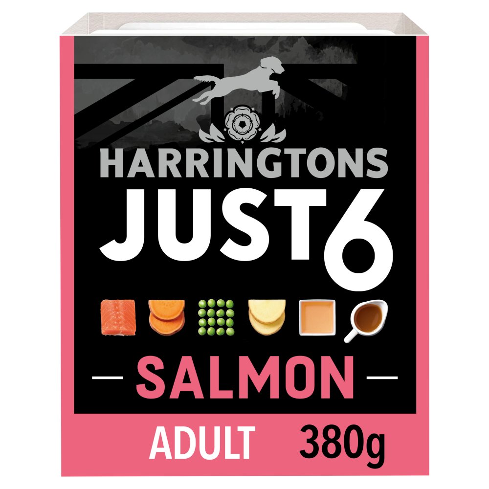 Harringtons Just 6 Salmon with Vegetables in a Delicious Gravy 380g (Pack of 8)