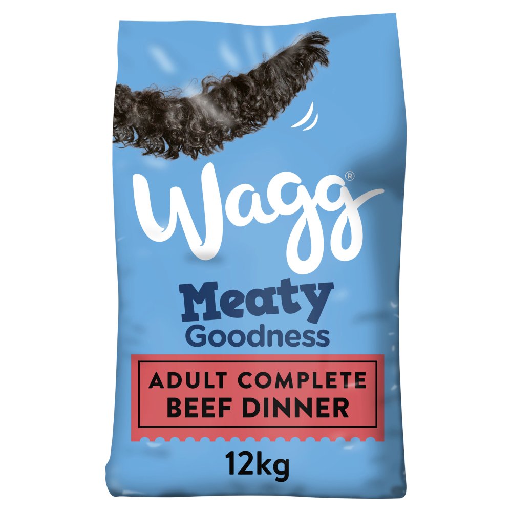 Wagg Meaty Goodness Adult Complete Beef Dinner 12kg (Pack of 1) - Hungry Tails