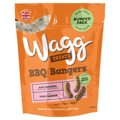 Wagg Treats BBQ Bangers 500g (Pack of 5)