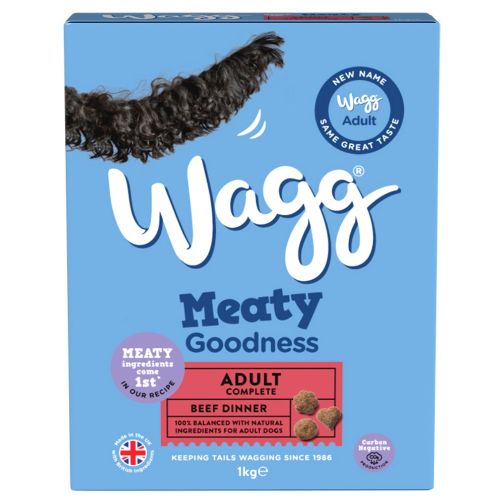 Wagg Meaty Goodness Adult Complete Beef Dinner 1kg(Pack of 5) - Hungry Tails