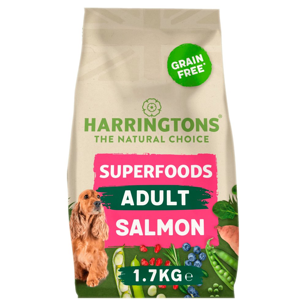 Harringtons Superfoods Dry Adult Dog Food Salmon & Veg 1.7kg (Pack of 1)