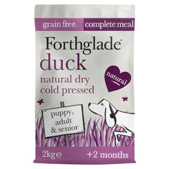 Forthglade Duck with Sweet Potato Cold Pressed Dry Dog Food 2kg (Pack of 4)