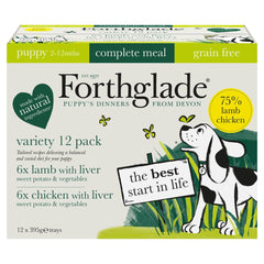 Forthglade Variety Pack Complete Meal Puppy 2-12 Mths 12 x 395g (Pack of 1)