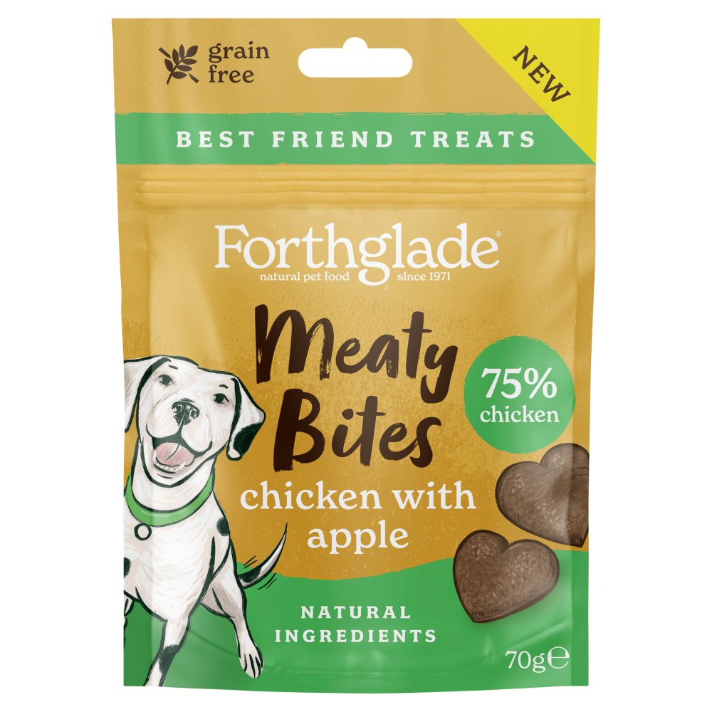 Forthglade Meaty Bites Chicken with Apple 70g (Pack of 10)