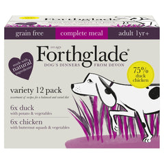 Forthglade Variety Pack Duck and Chicken Complete Meal Adult 1yr+ 12 x 395g (Pack of 1)