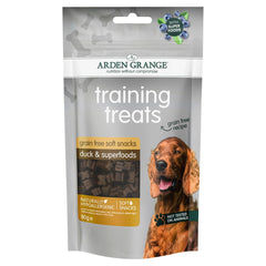 Arden Grange Duck & Superfoods Grain Free Dog Food Soft Snacks Training Treats 80g (Pack o f 10)