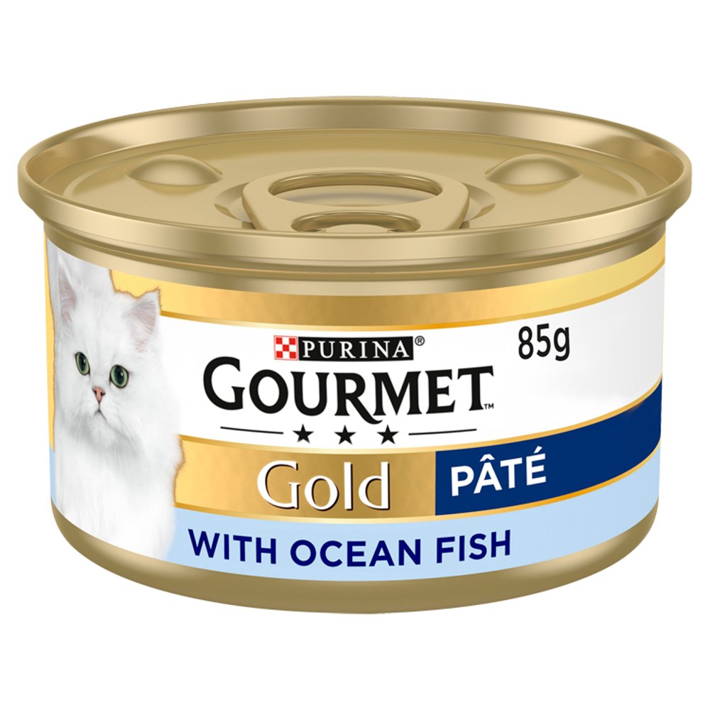 GOURMET Gold Pate Ocean Fish Wet Cat Food 85g (Pack of 12)