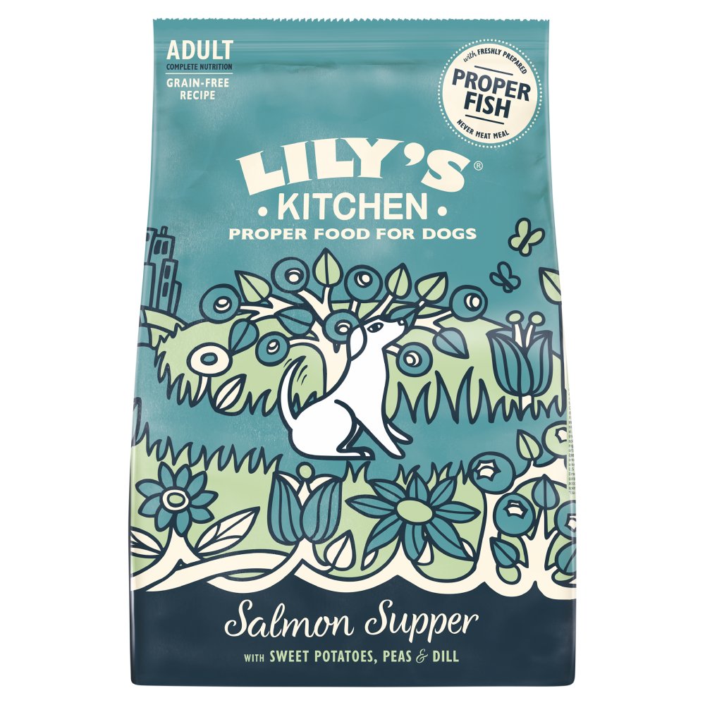 Lily's Kitchen Salmon Supper Complete Adult Dry Dog Food 2.5kg (Pack of 4)