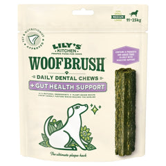 Lily's Kitchen Woofbrush Medium Gut Health Dental Dog Chew 7 Pack 196g (Pack of 1)