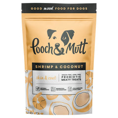 Pooch & Mutt Shrimp & Coconut Probiotic Meaty Treats for Skin & Coat 120g (Pack of 1)