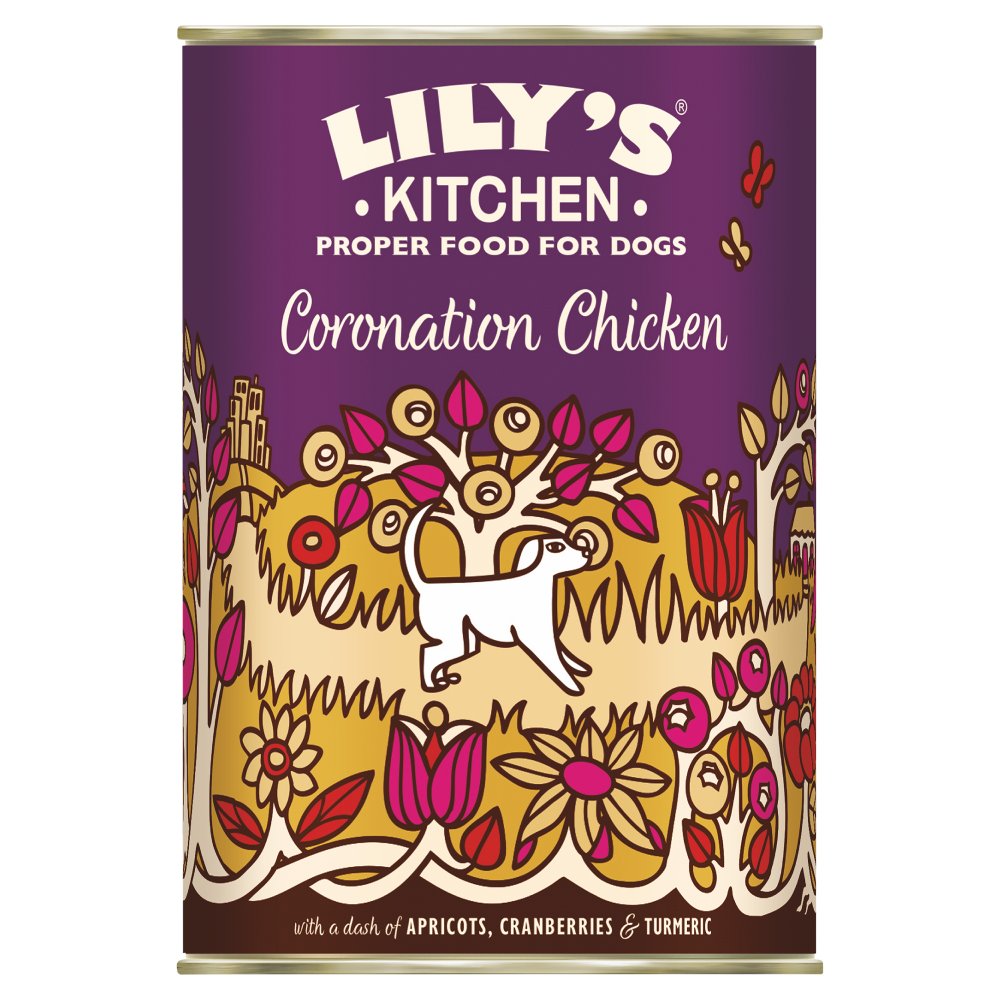 Lily’s Kitchen Coronation Chicken Adult Wet Dog Food 400g (Pack of 6)