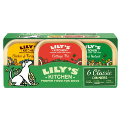 Lily's Kitchen Classic Dinners Multipack Adult Wet Dog Food 6 x 150g (Pack of 4)