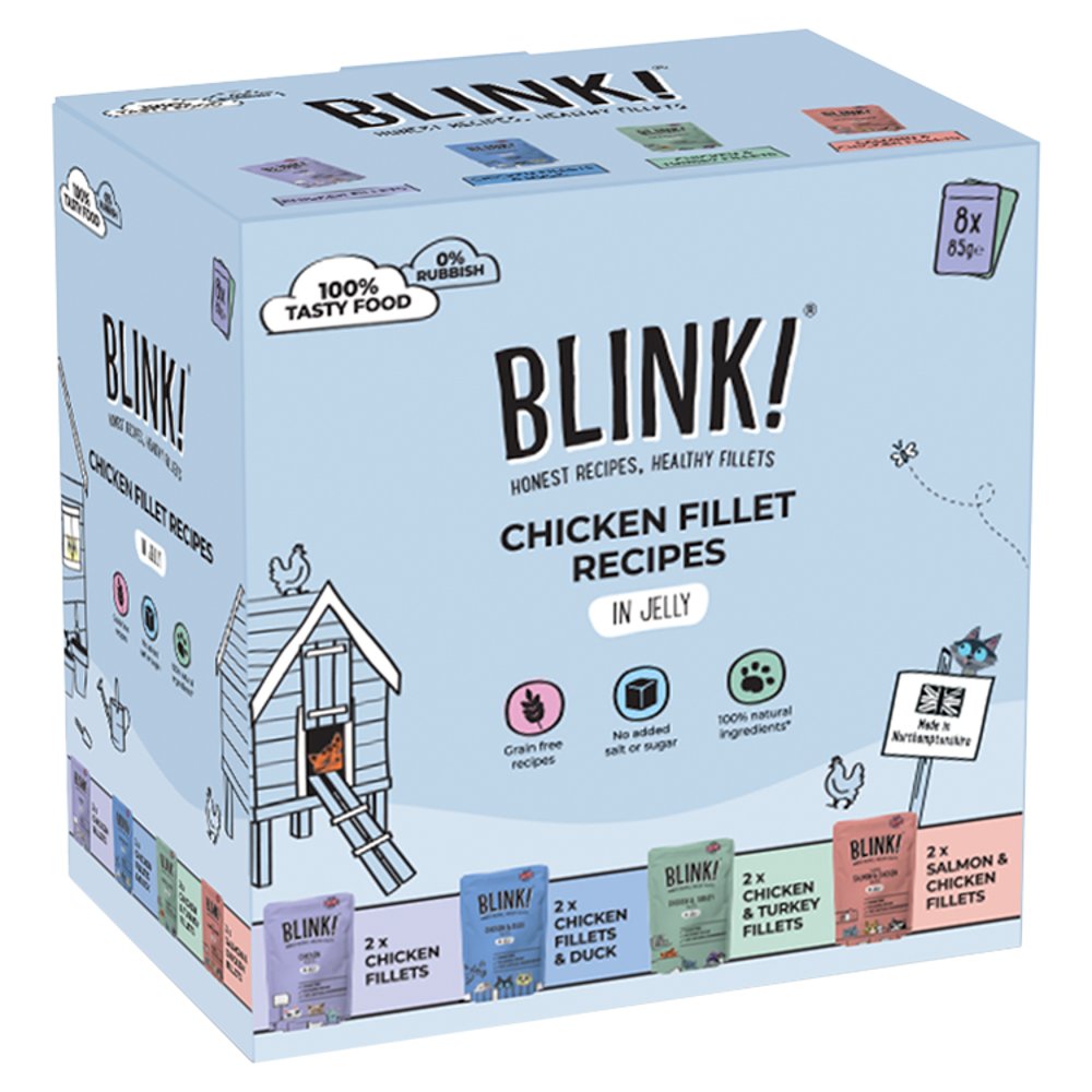 Blink! Chicken Fillet Recipes in Jelly 8 × 85g (Pack of 3)