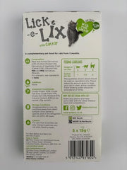 Webbox Lick-E-Lix with Catnip With Real Catnip 5 x 15g (Pack of 17)