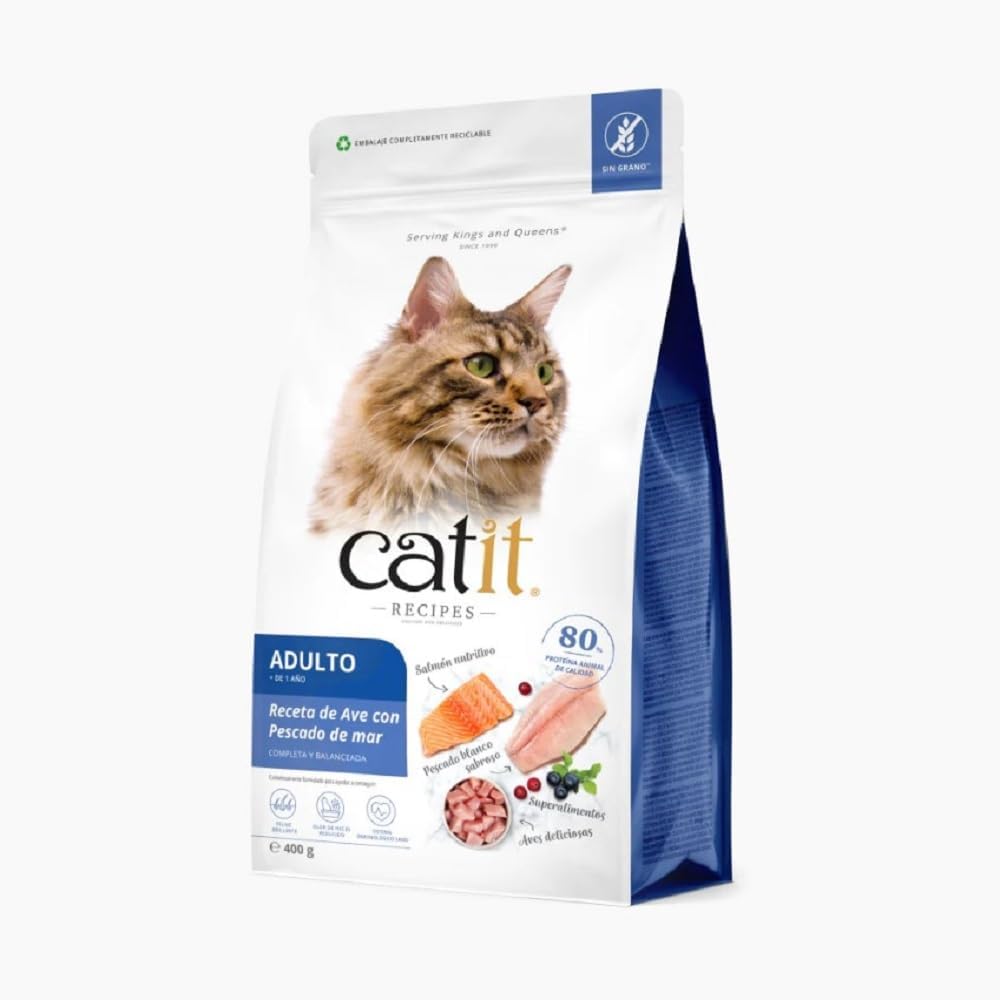 Catit Recipies Adult Poultry & Ocean Fish 400g (Pack o f 1)